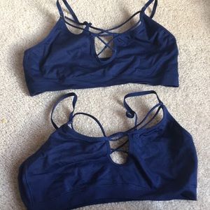 TWO Navy blue bralette ss